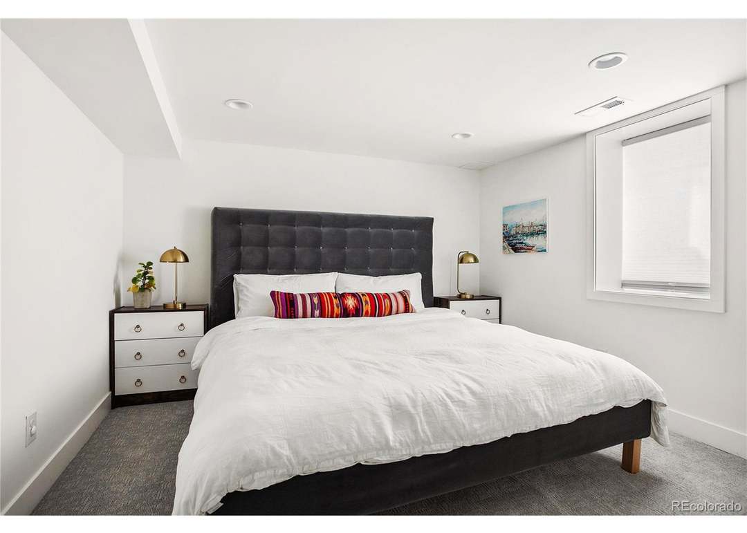 Comfortable furnished bedroom at the West Highland rental